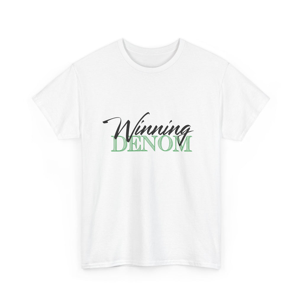 Winning Denom T-Shirt — Casual Script Graphic Tee