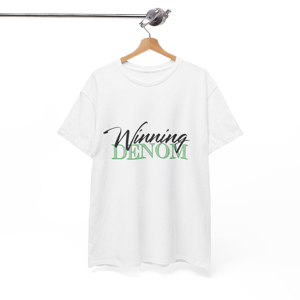 Winning Denom T-Shirt — Casual Script Graphic Tee