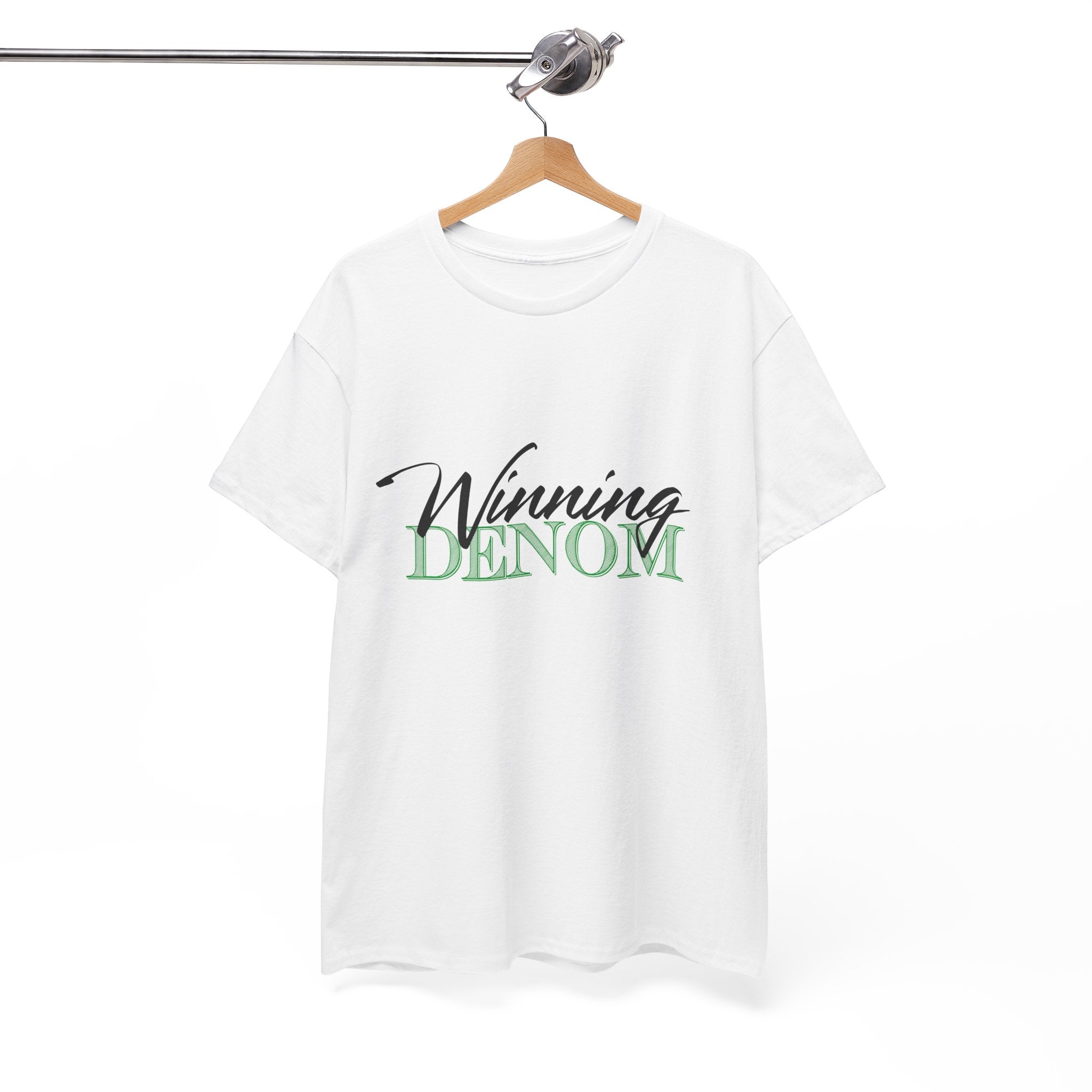 Winning Denom T-Shirt — Casual Script Graphic Tee