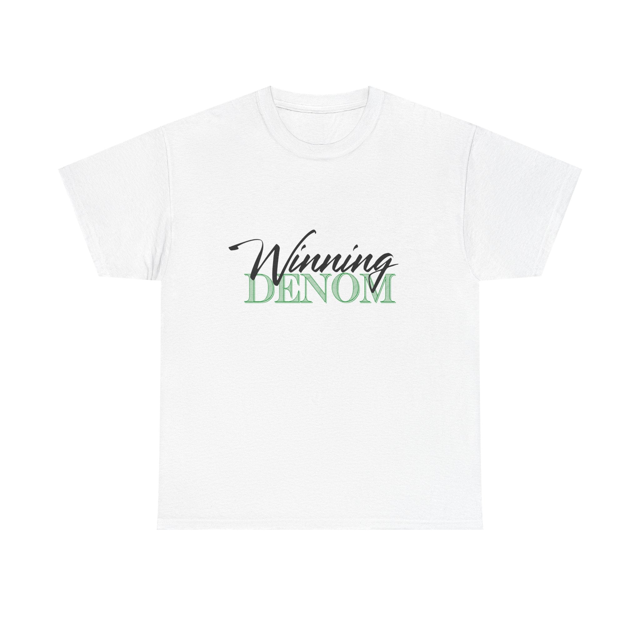 Winning Denom T-Shirt — Casual Script Graphic Tee