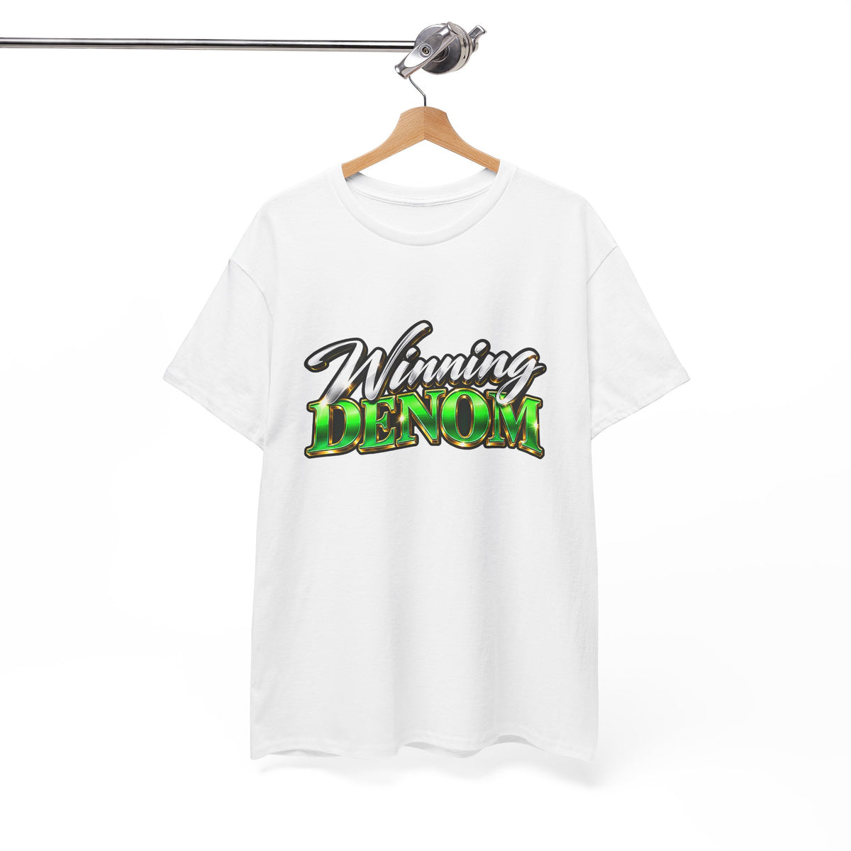 Winning Denom T-Shirt — Casual Script Graphic Tee