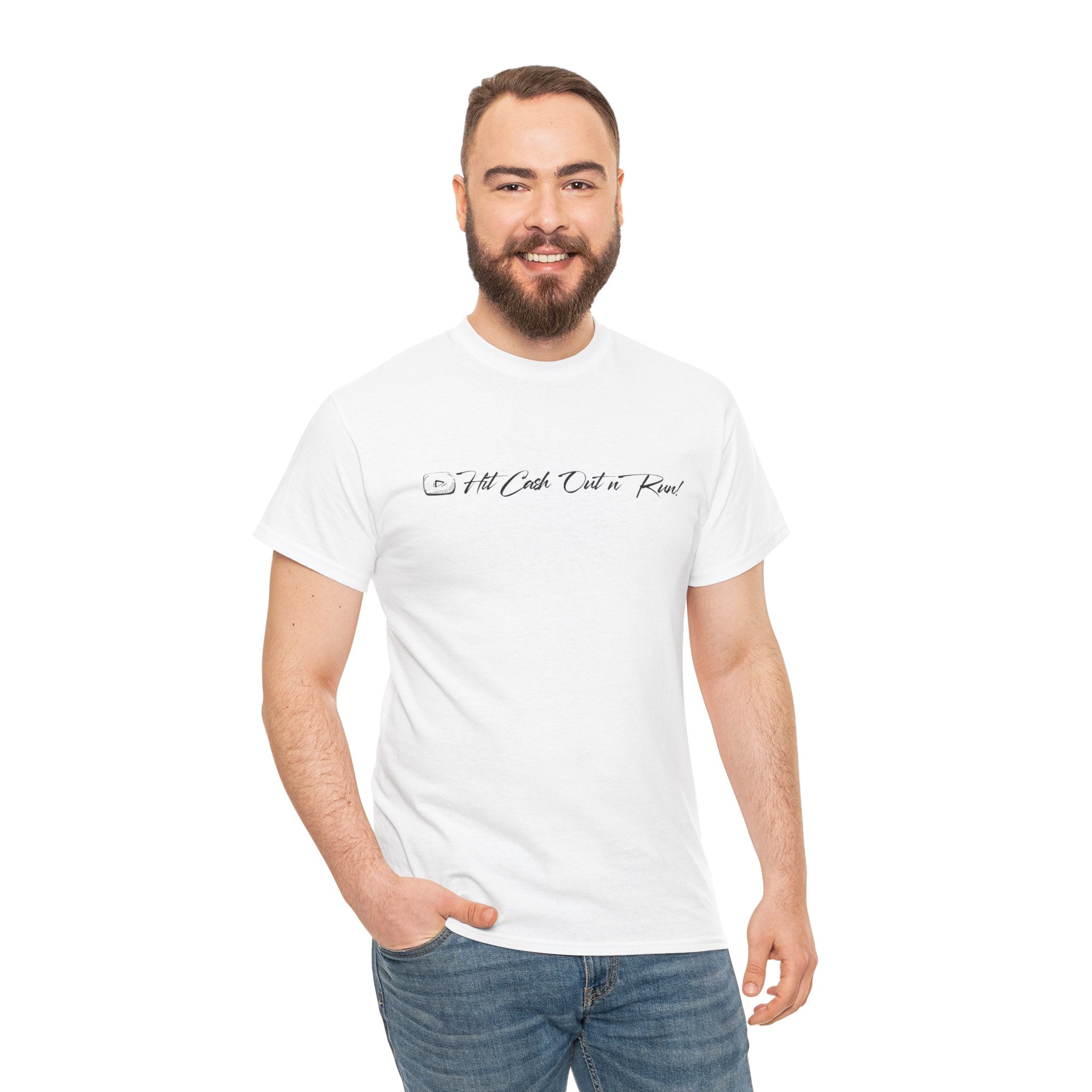 Unisex Heavy Cotton HIT CASH OUT N' RUN T-Shirt