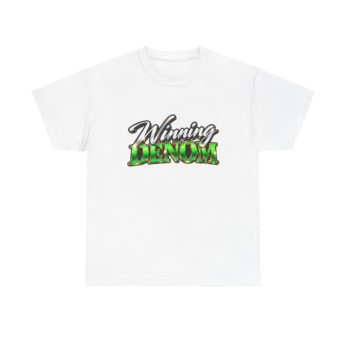 Winning Denom T-Shirt — Casual Script Graphic Tee
