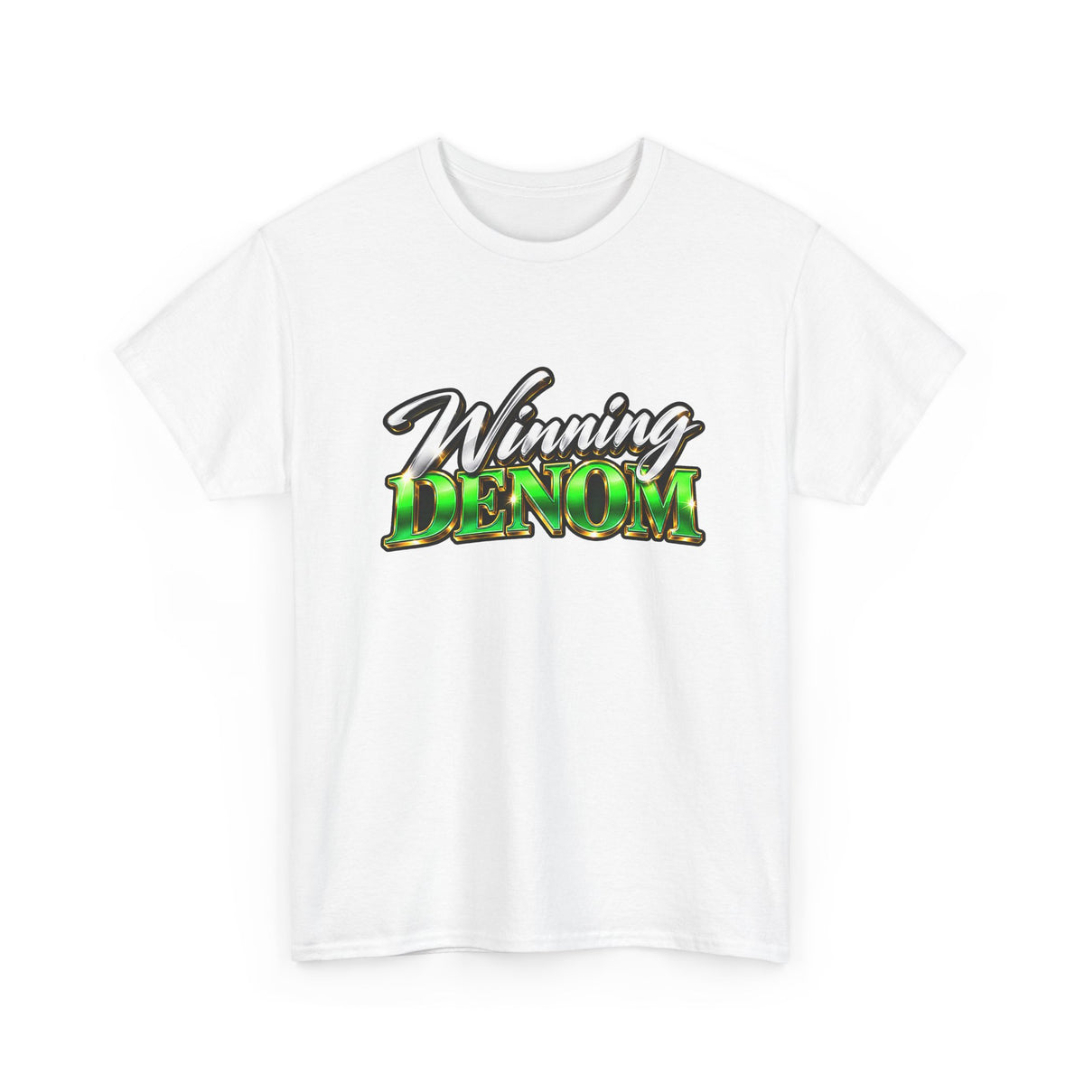 Winning Denom T-Shirt — Casual Script Graphic Tee