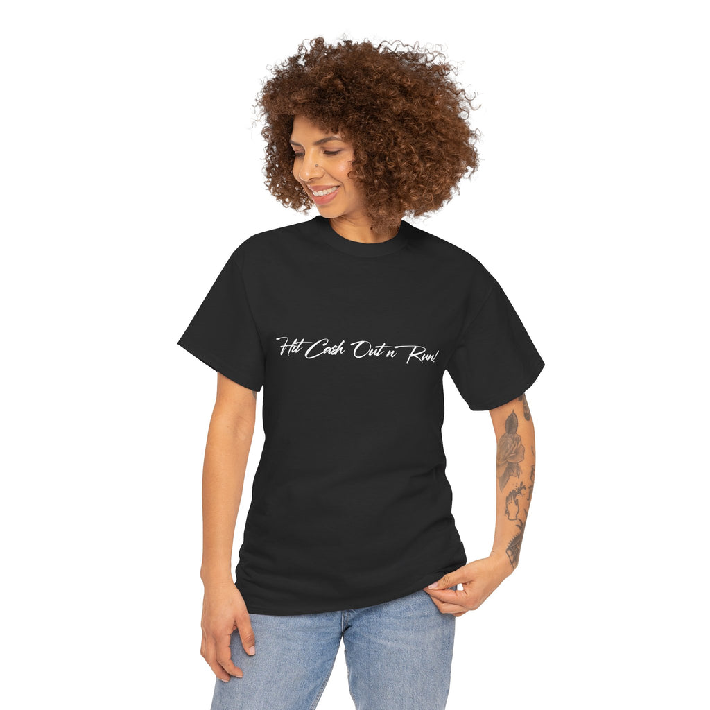 NO CHICKEN A$$ TIGHT Black T-Shirt with White Lettering on Front