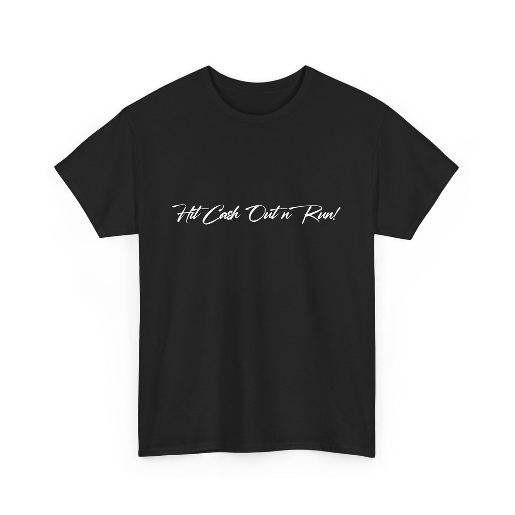 NO CHICKEN A$$ TIGHT Black T-Shirt with White Lettering on Front