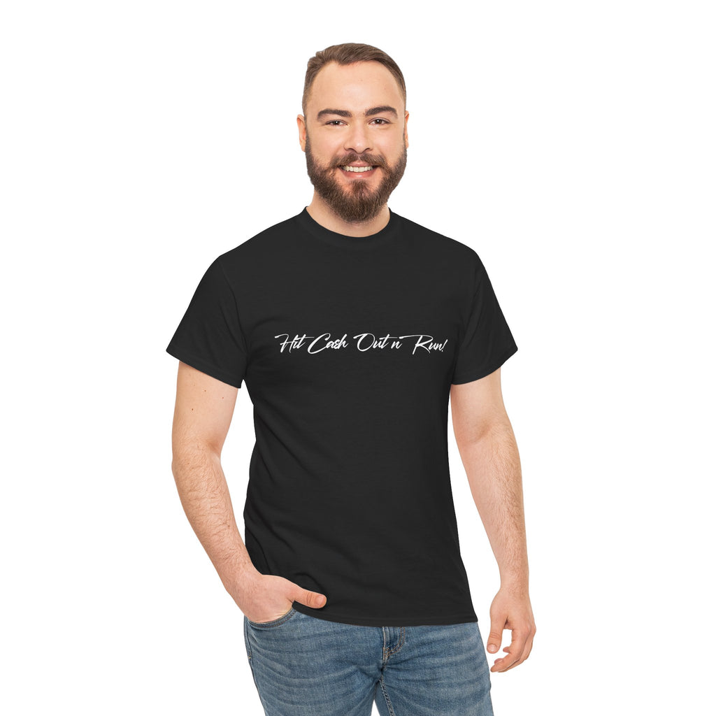 NO CHICKEN A$$ TIGHT Black T-Shirt with White Lettering on Front